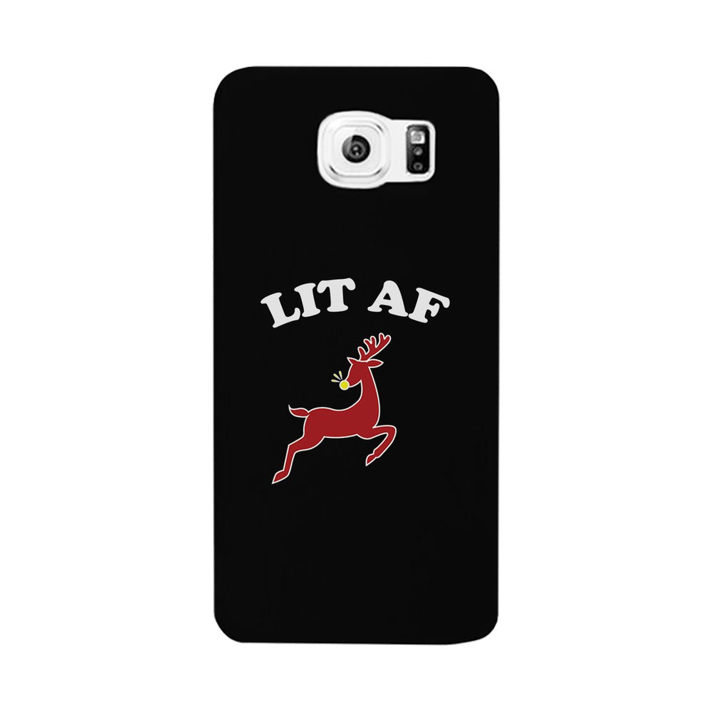 Lit Af Black Phone Case