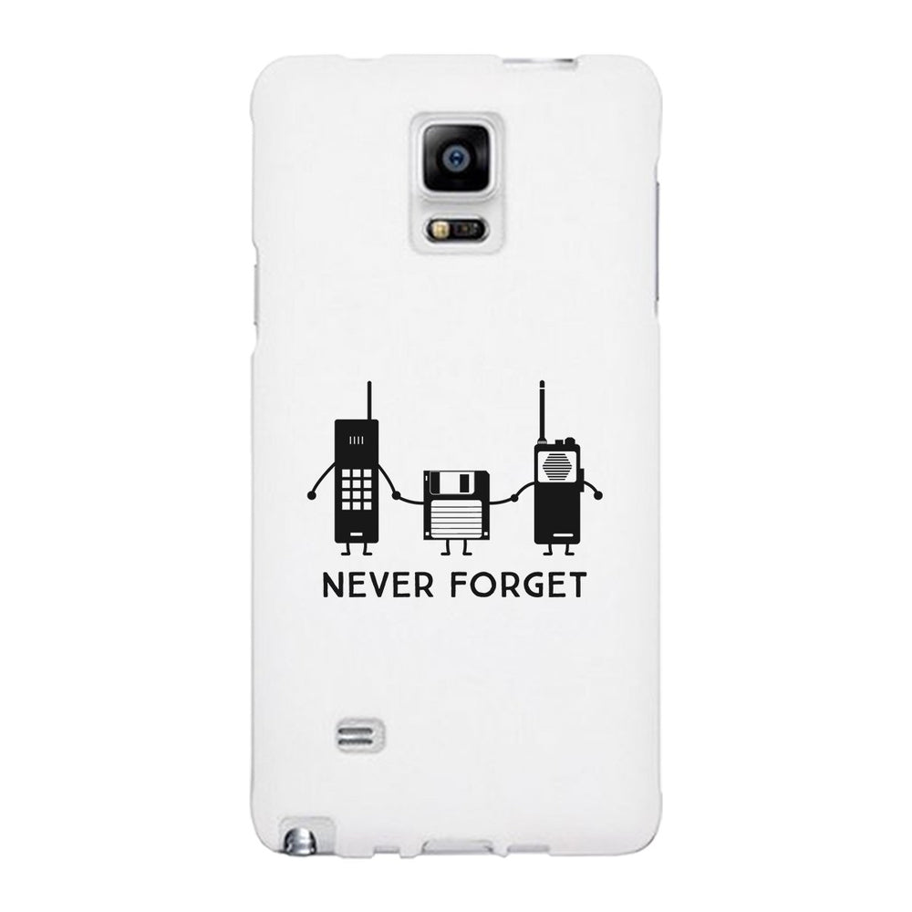 Never Forget White Phone Case