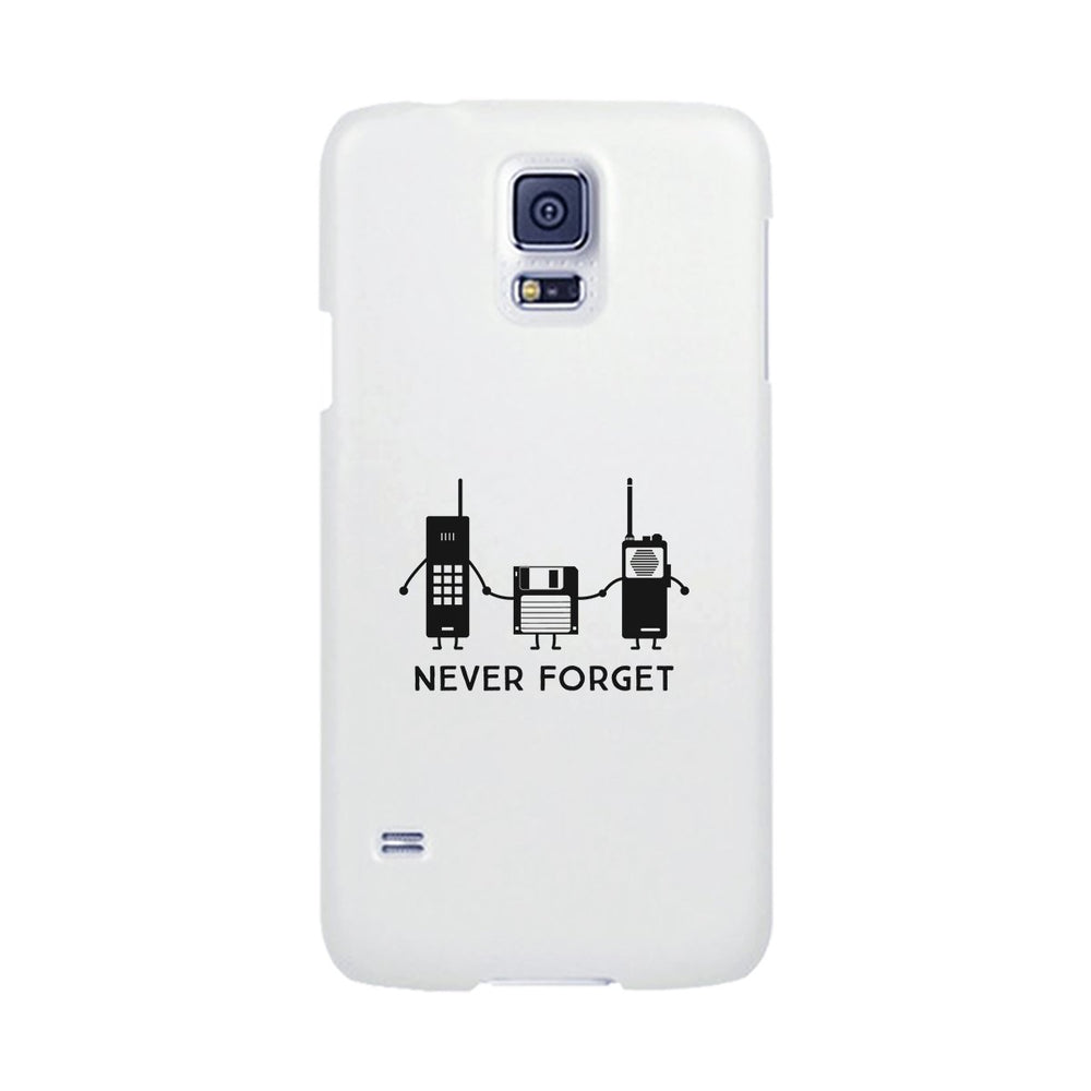 Never Forget White Phone Case
