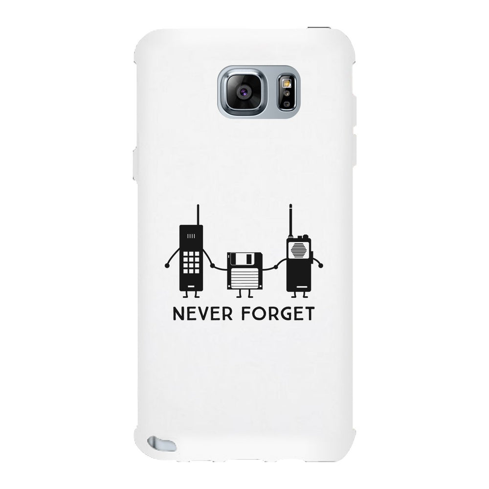 Never Forget White Phone Case