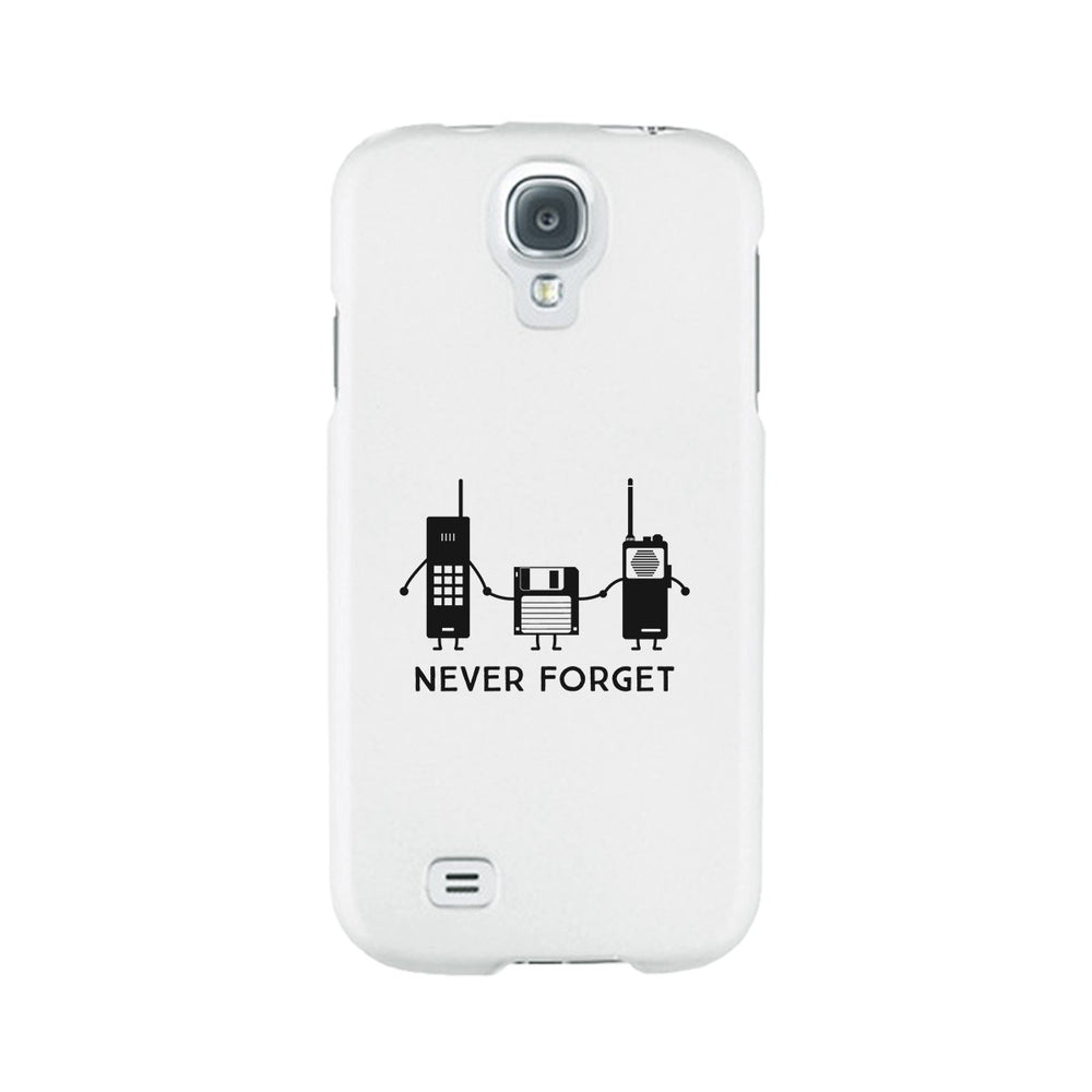 Never Forget White Phone Case