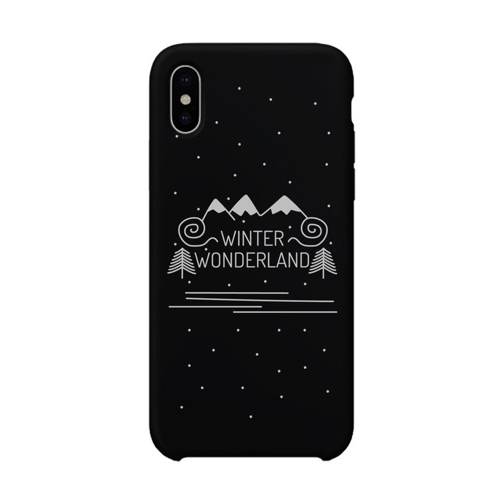 Winter Wonderland Black Phone Case