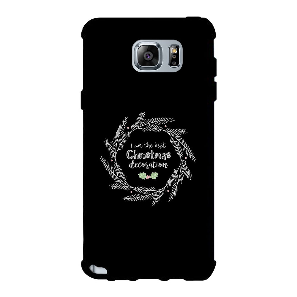 I Am The Best Christmas Decoration Wreath Black Phone Case