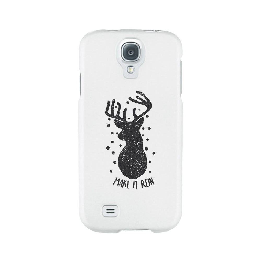 Make It Rein Vintage Reindeer White Phone Case