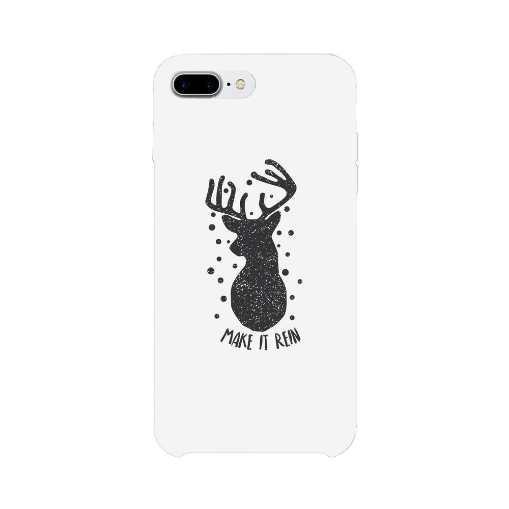 Make It Rein Vintage Reindeer White Phone Case