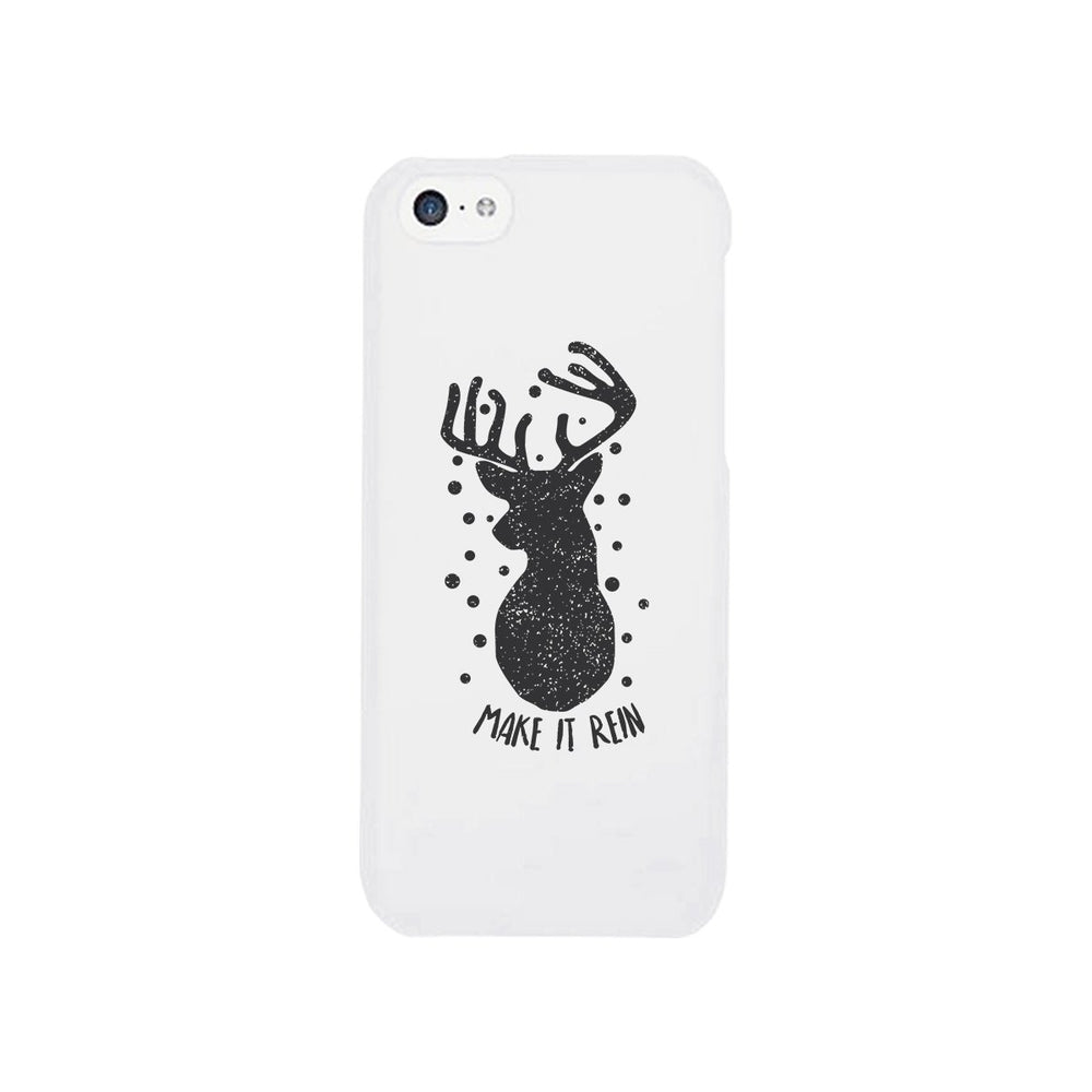 Make It Rein Vintage Reindeer White Phone Case