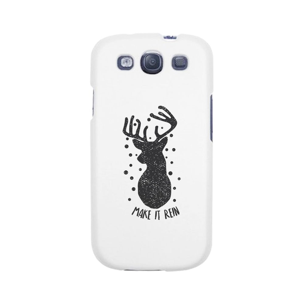 Make It Rein Vintage Reindeer White Phone Case
