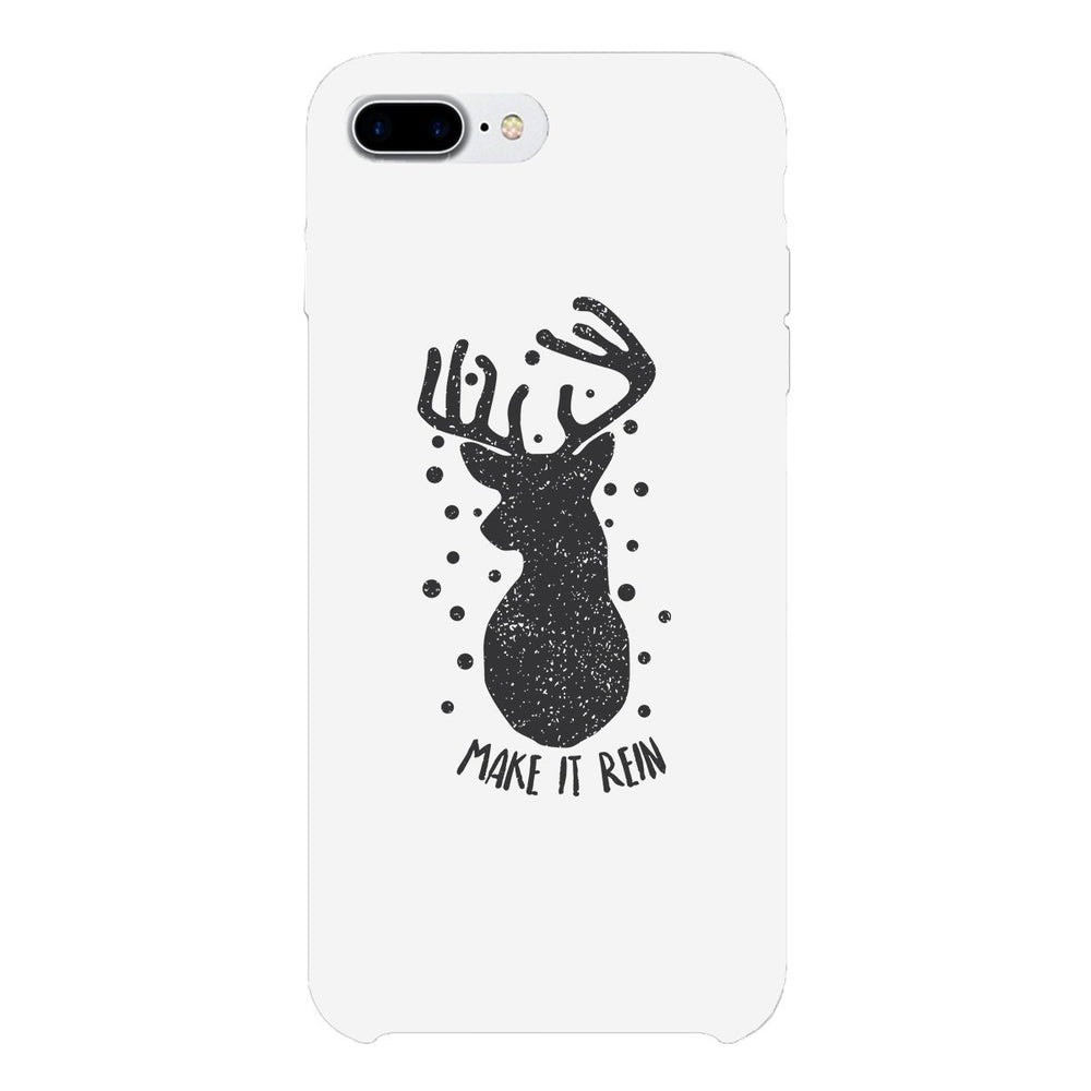 Make It Rein Vintage Reindeer White Phone Case