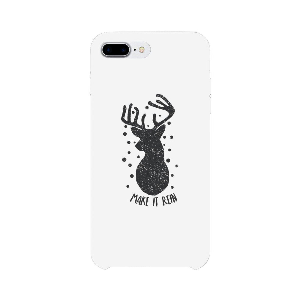 Make It Rein Vintage Reindeer White Phone Case