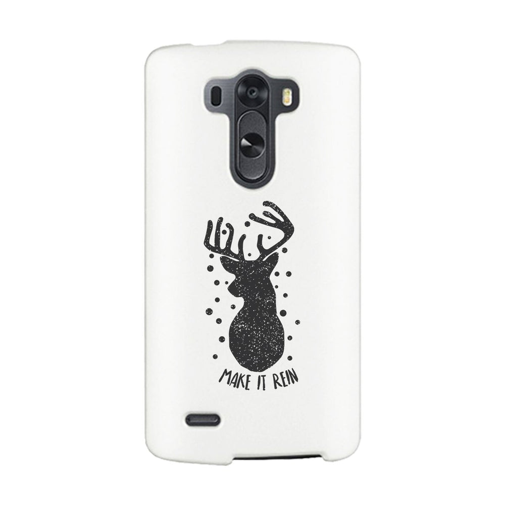 Make It Rein Vintage Reindeer White Phone Case