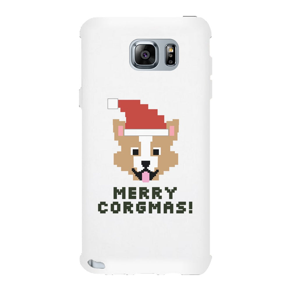 Merry Corgmas Corgi White Phone Case
