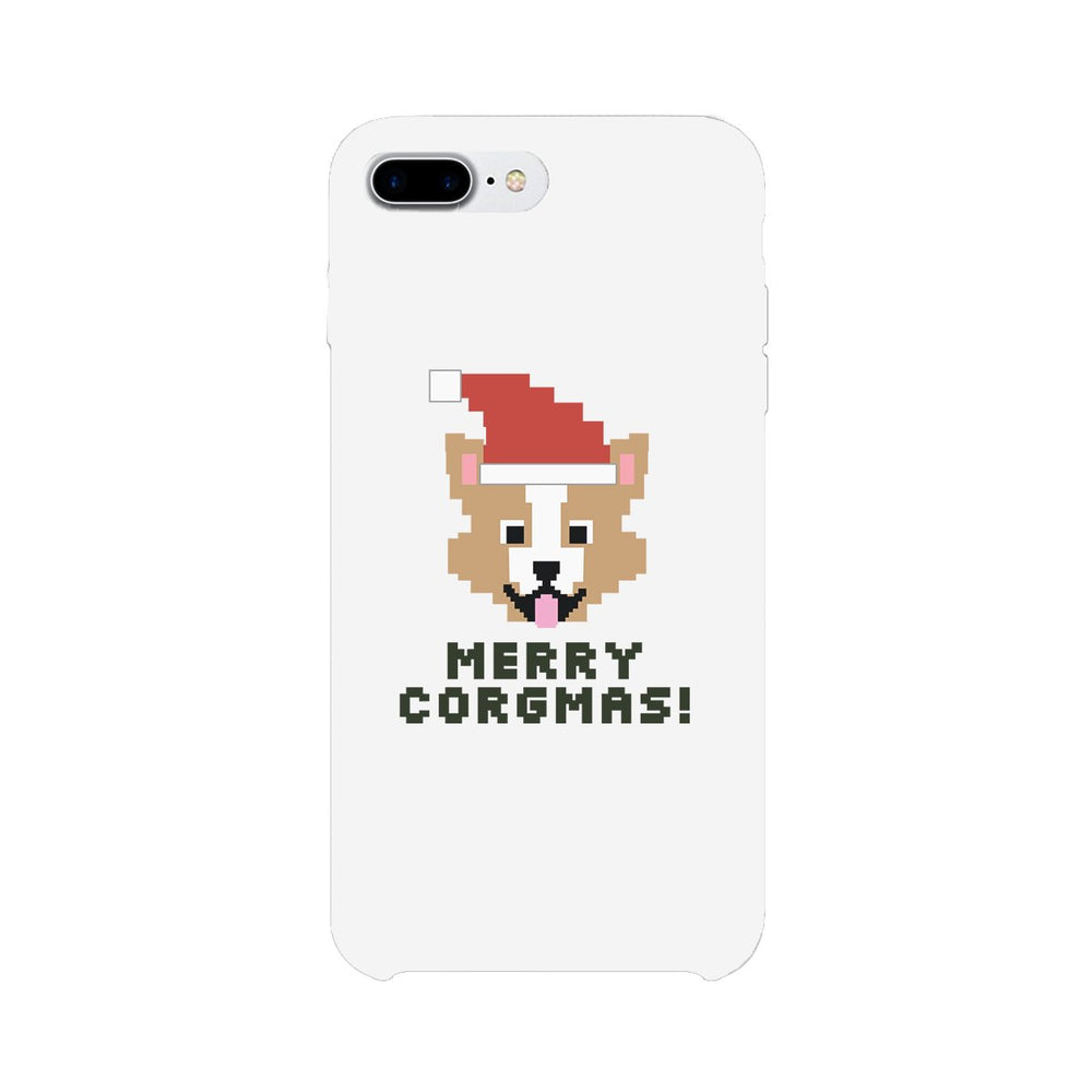 Merry Corgmas Corgi White Phone Case