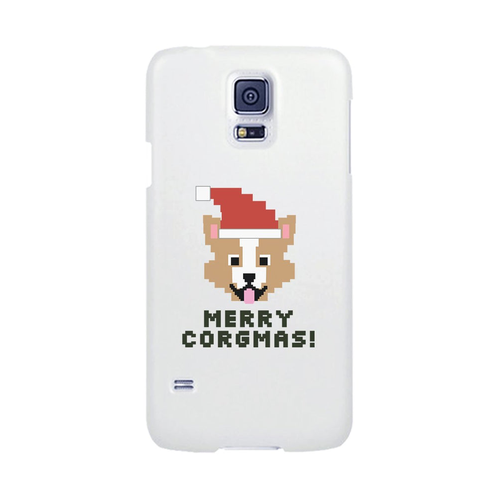 Merry Corgmas Corgi White Phone Case