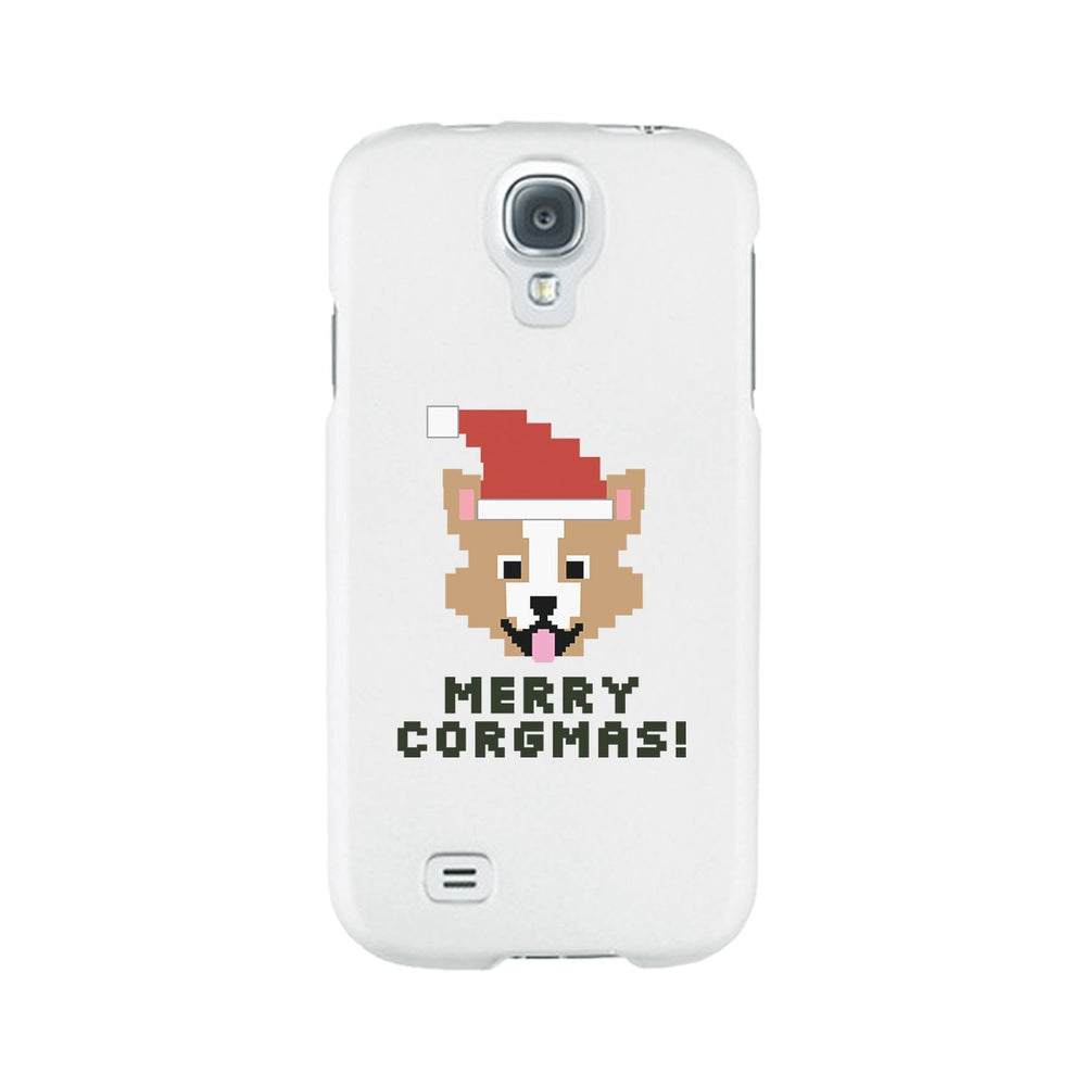 Merry Corgmas Corgi White Phone Case