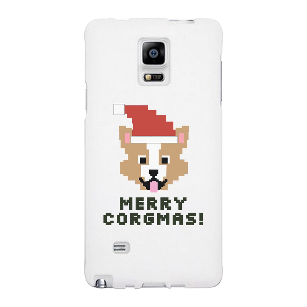 Merry Corgmas Corgi White Phone Case