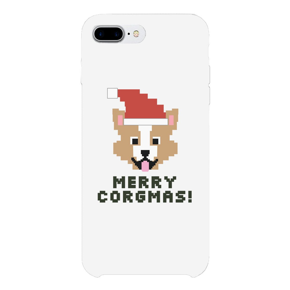 Merry Corgmas Corgi White Phone Case
