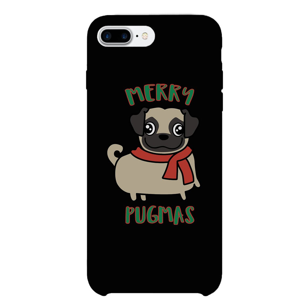 Merry Pugmas Pug Black Phone Case