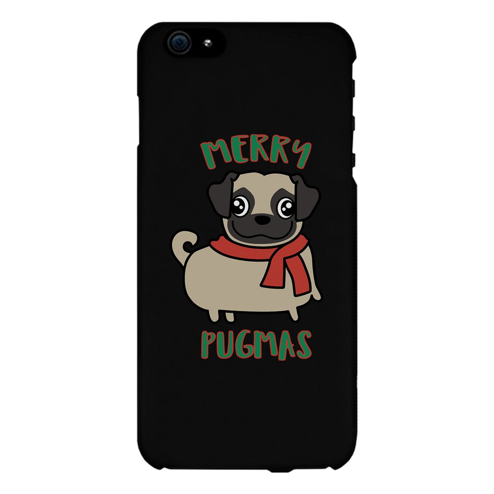Merry Pugmas Pug Black Phone Case