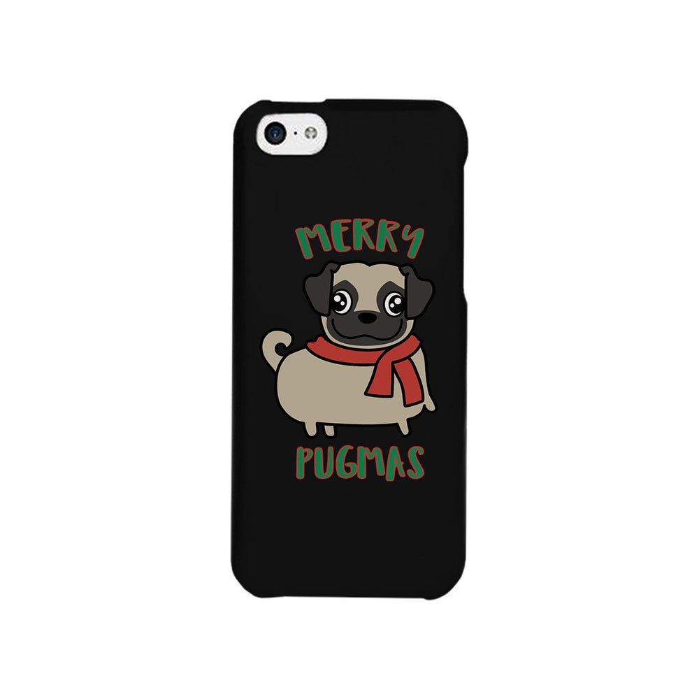 Merry Pugmas Pug Black Phone Case