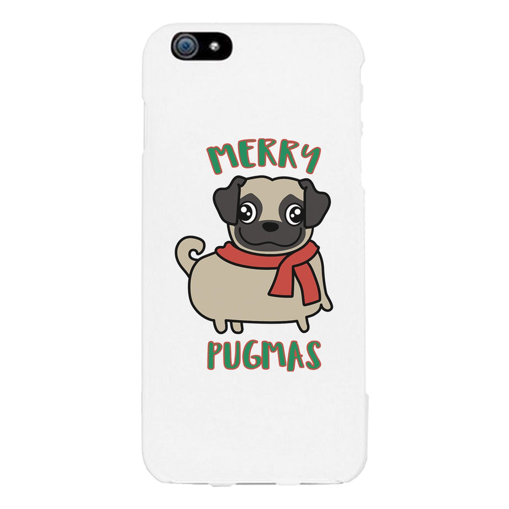 Merry Pugmas Pug White Phone Case