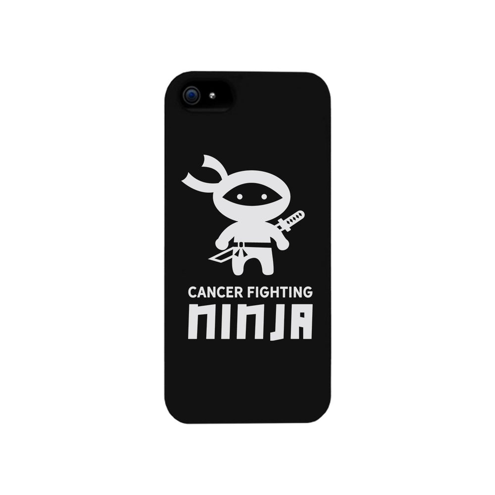 Cancer Fighting Ninja Black Phone Case