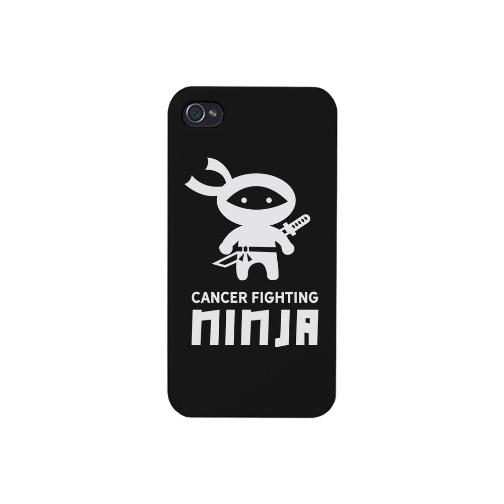 Cancer Fighting Ninja Black Phone Case