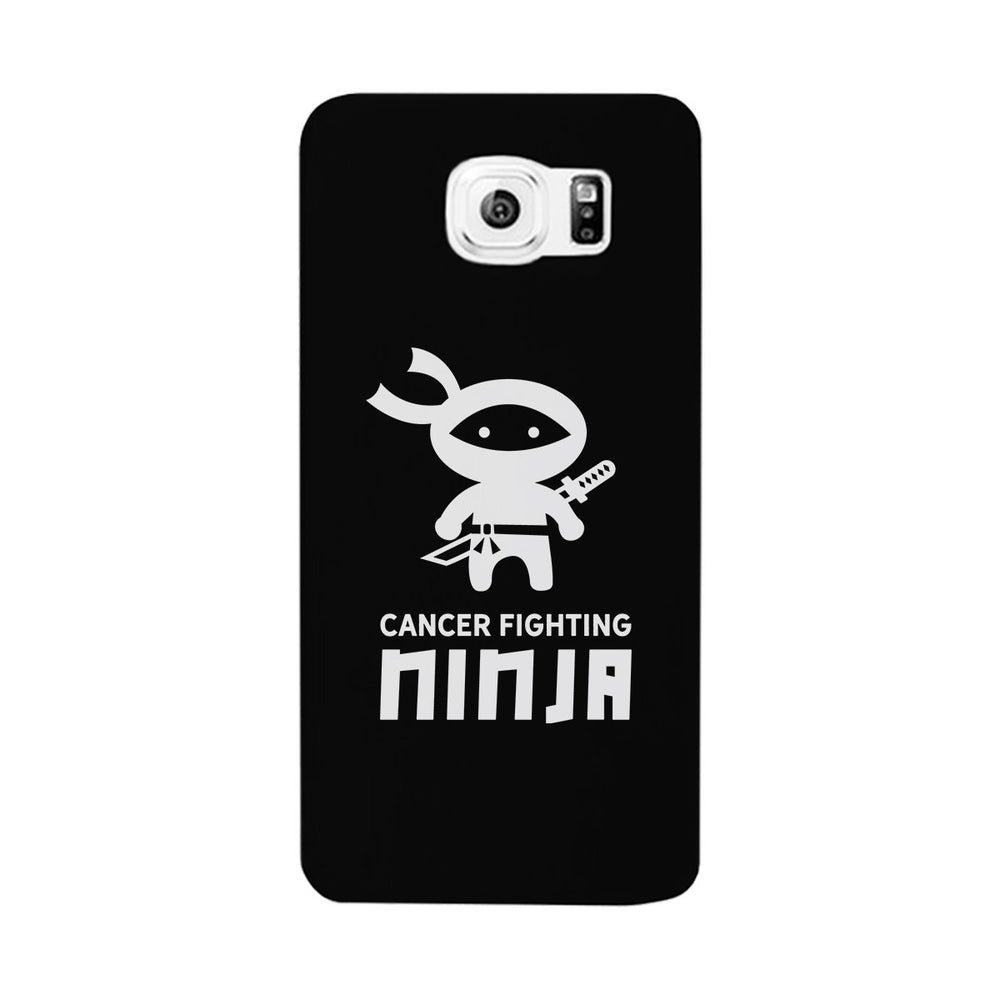 Cancer Fighting Ninja Black Phone Case