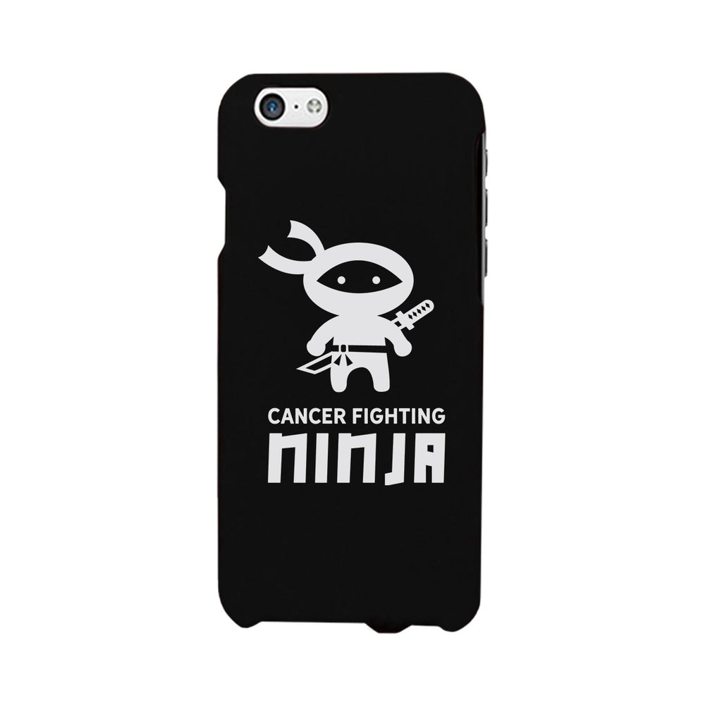 Cancer Fighting Ninja Black Phone Case