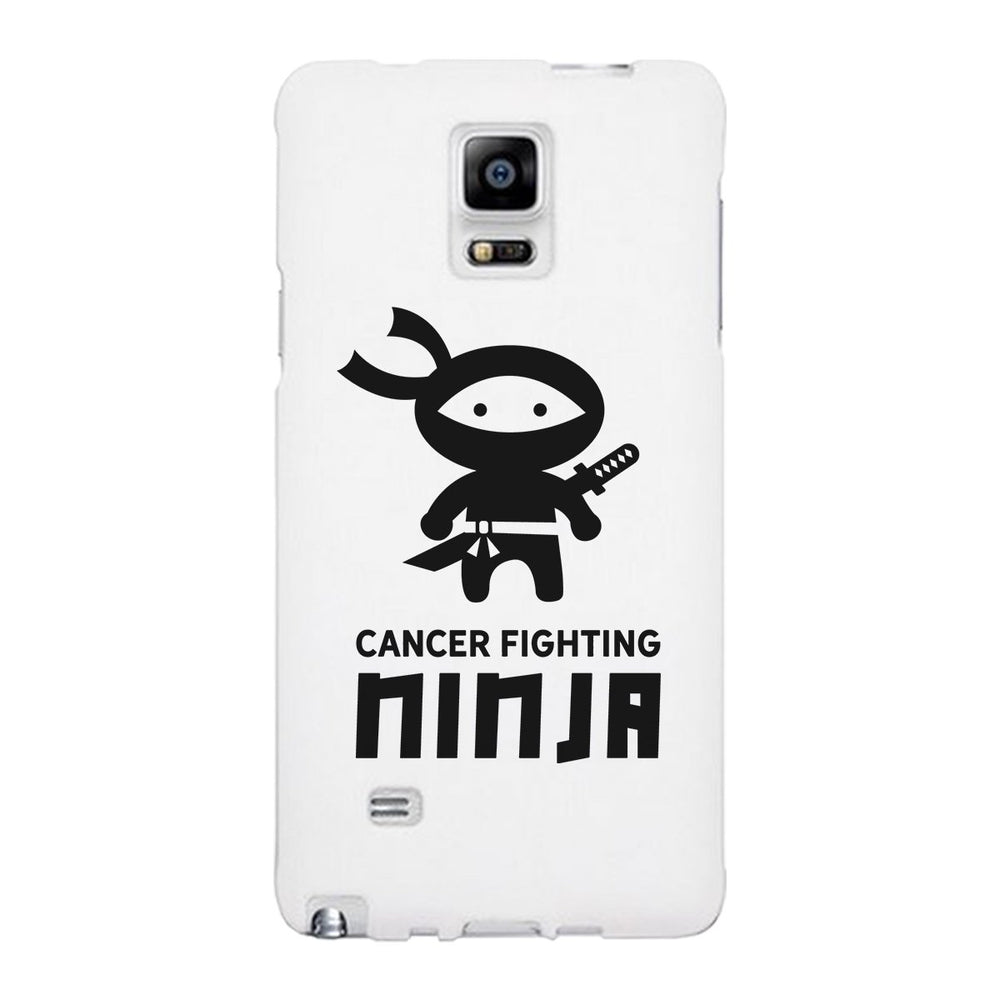 Cancer Fighting Ninja White Phone Case