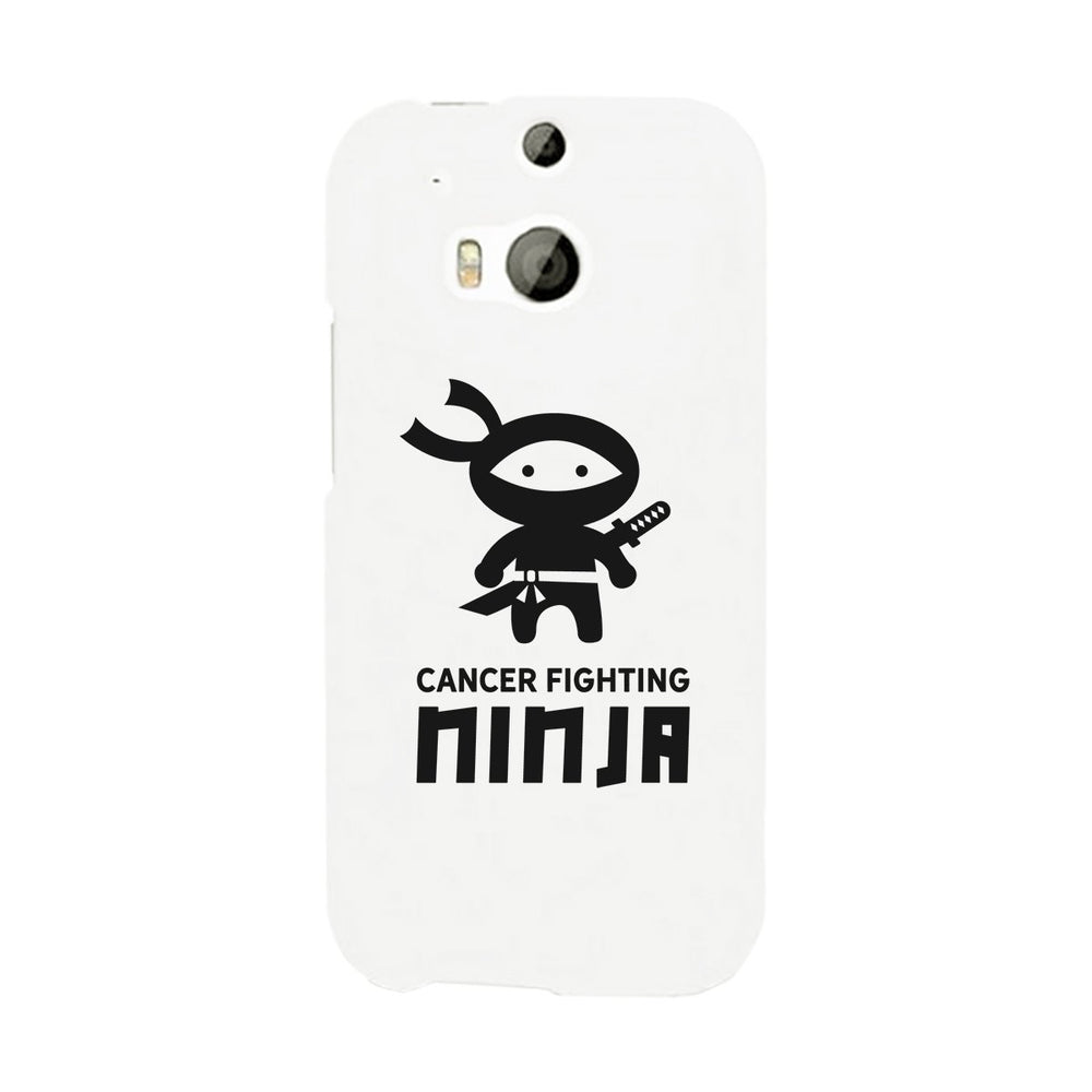 Cancer Fighting Ninja White Phone Case