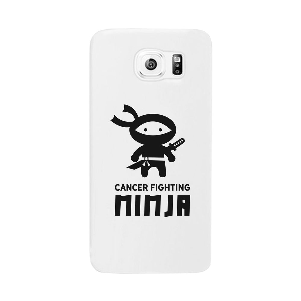 Cancer Fighting Ninja White Phone Case