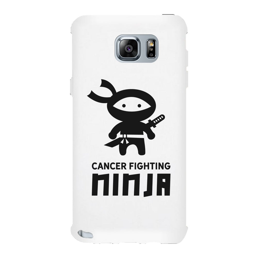 Cancer Fighting Ninja White Phone Case