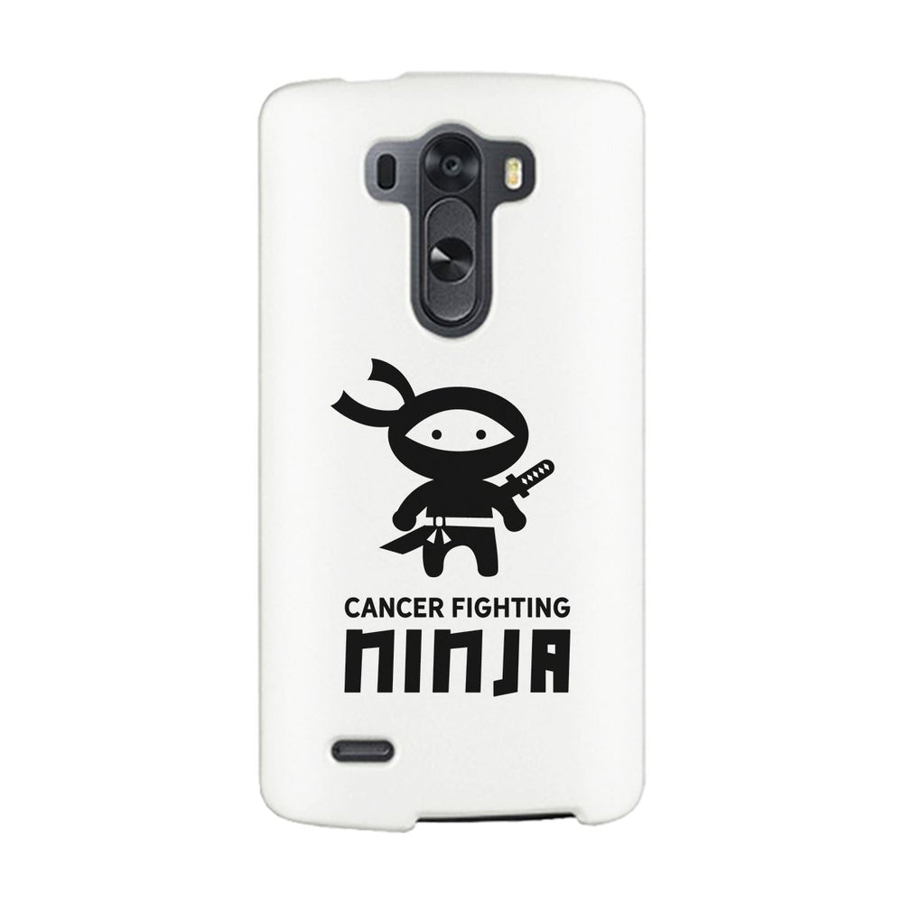 Cancer Fighting Ninja White Phone Case