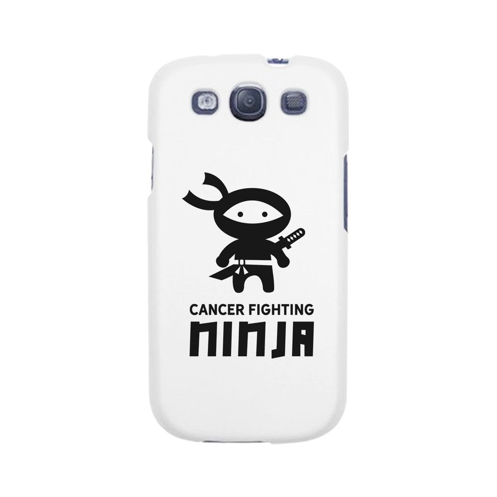 Cancer Fighting Ninja White Phone Case