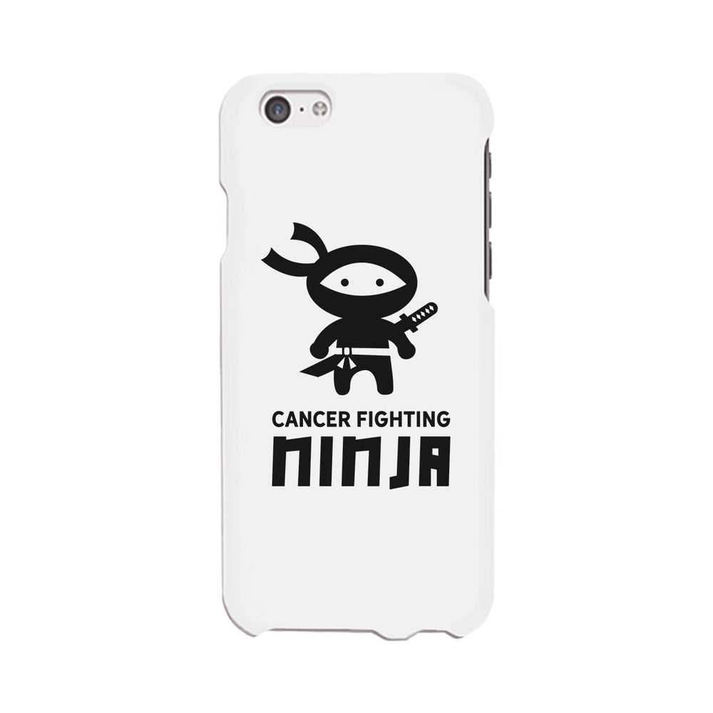 Cancer Fighting Ninja White Phone Case