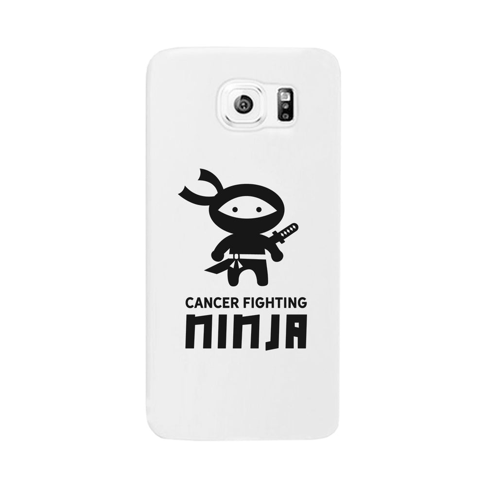 Cancer Fighting Ninja White Phone Case