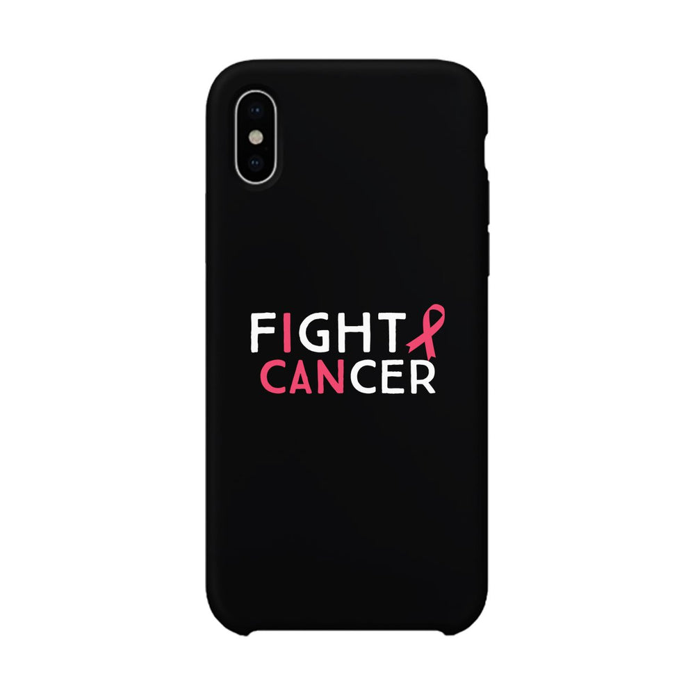 Fight Cancer I Can Black Phone Case