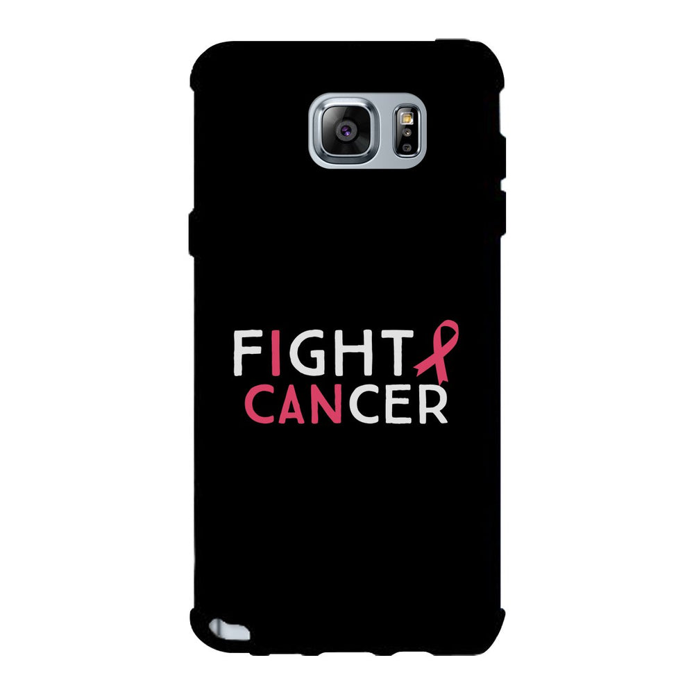 Fight Cancer I Can Black Phone Case