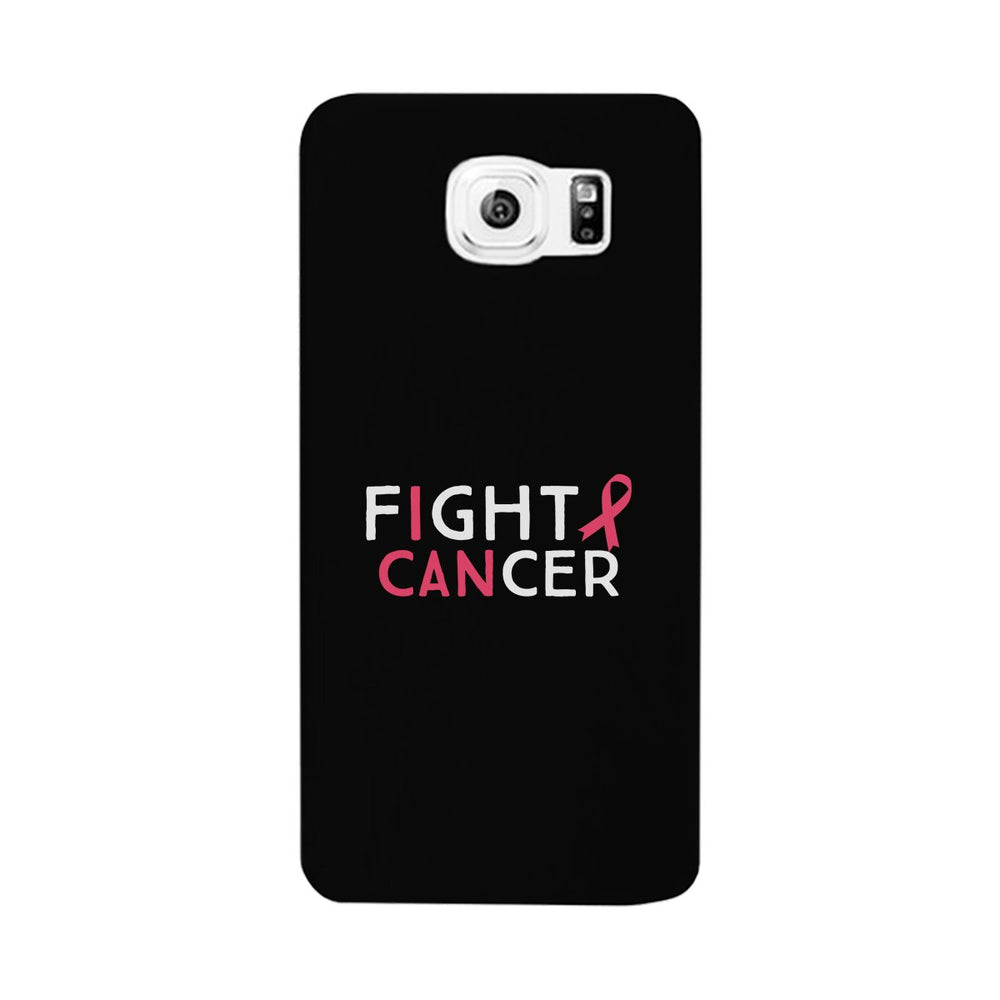 Fight Cancer I Can Black Phone Case