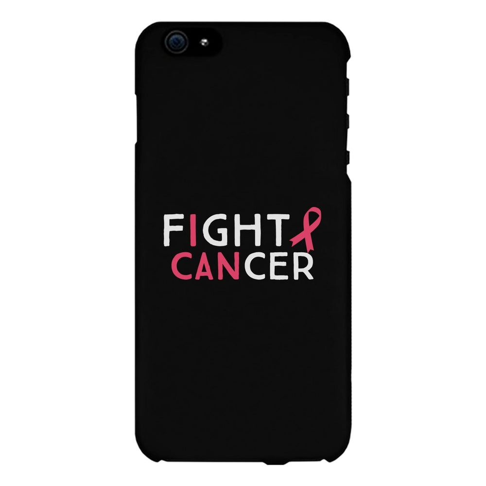 Fight Cancer I Can Black Phone Case