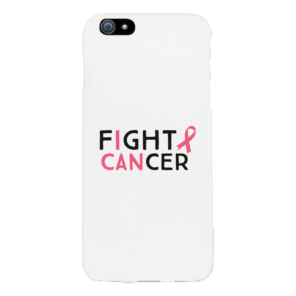 Fight Cancer I Can White Phone Case