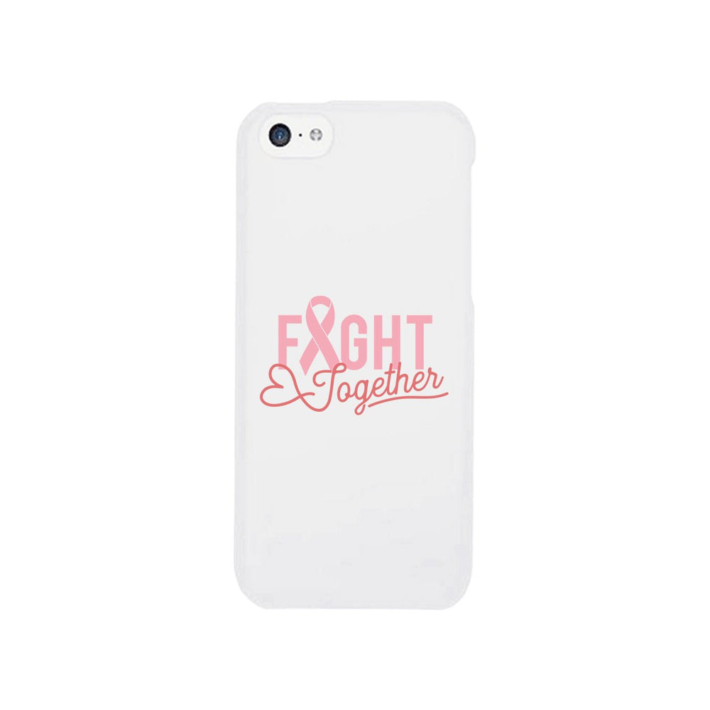 Fight Together Breast Cancer Awareness White Phone Case
