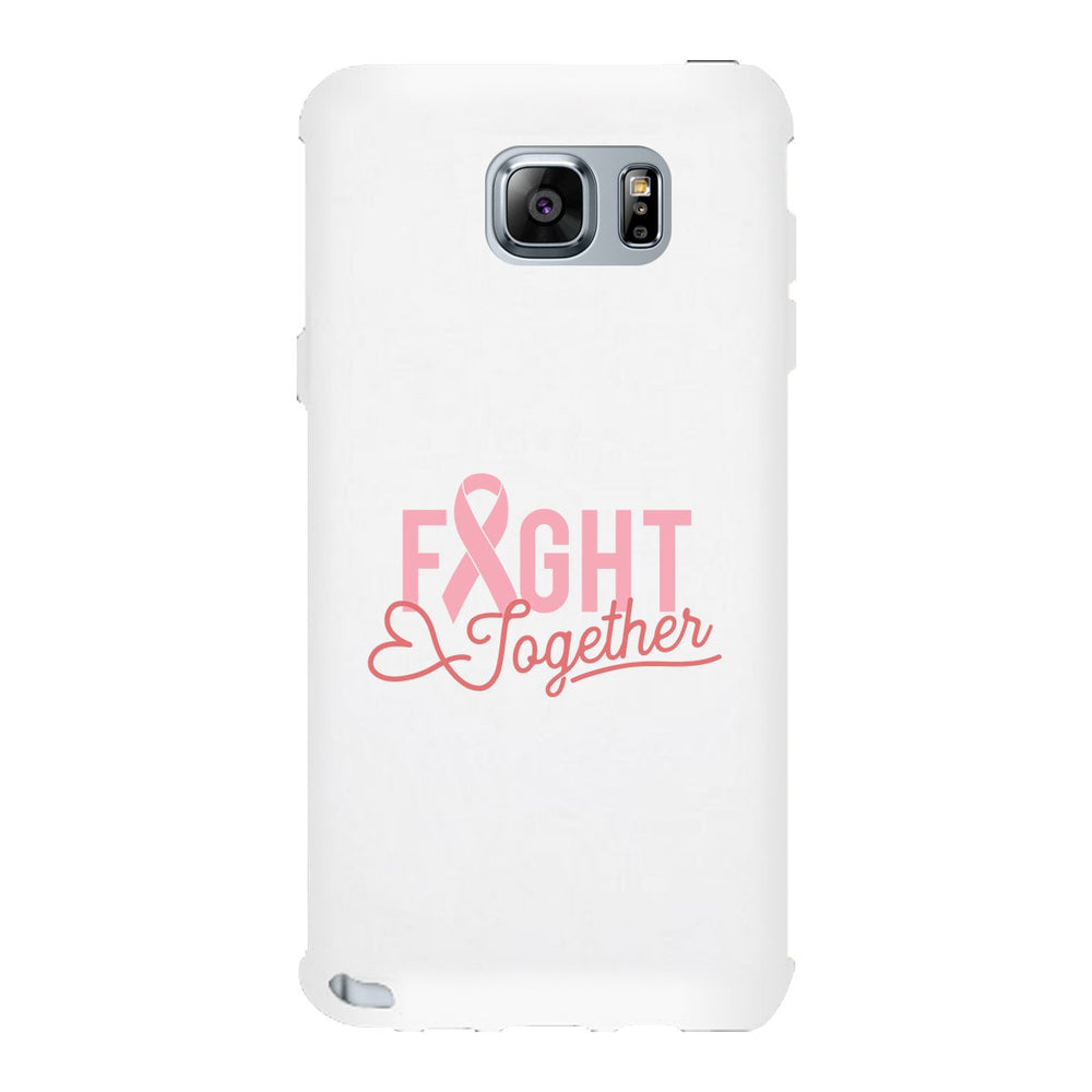 Fight Together Breast Cancer Awareness White Phone Case