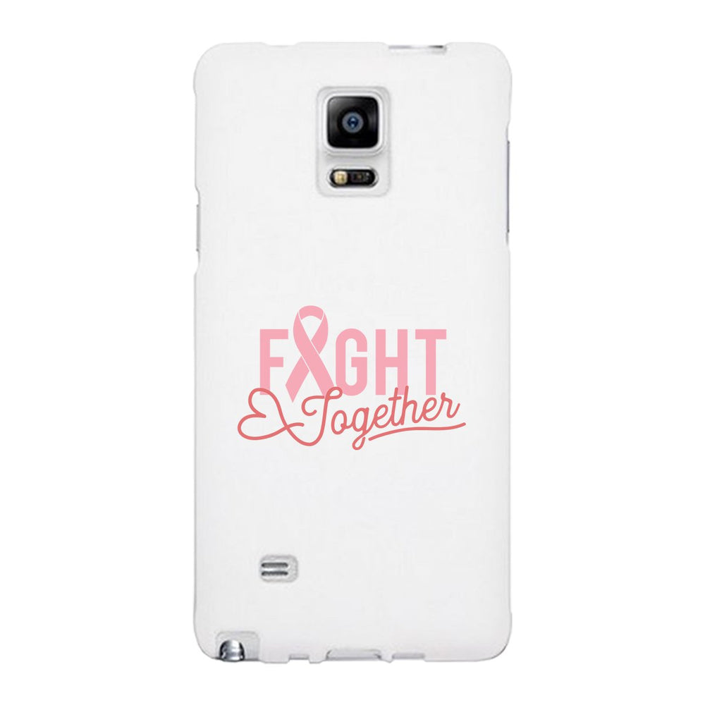 Fight Together Breast Cancer Awareness White Phone Case