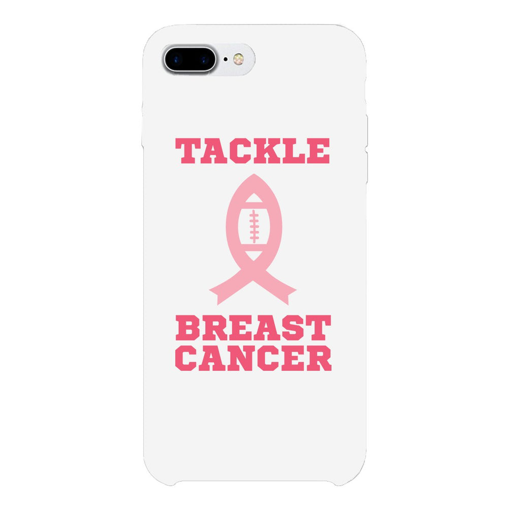 Tackle Breast Cancer Football White Phone Case