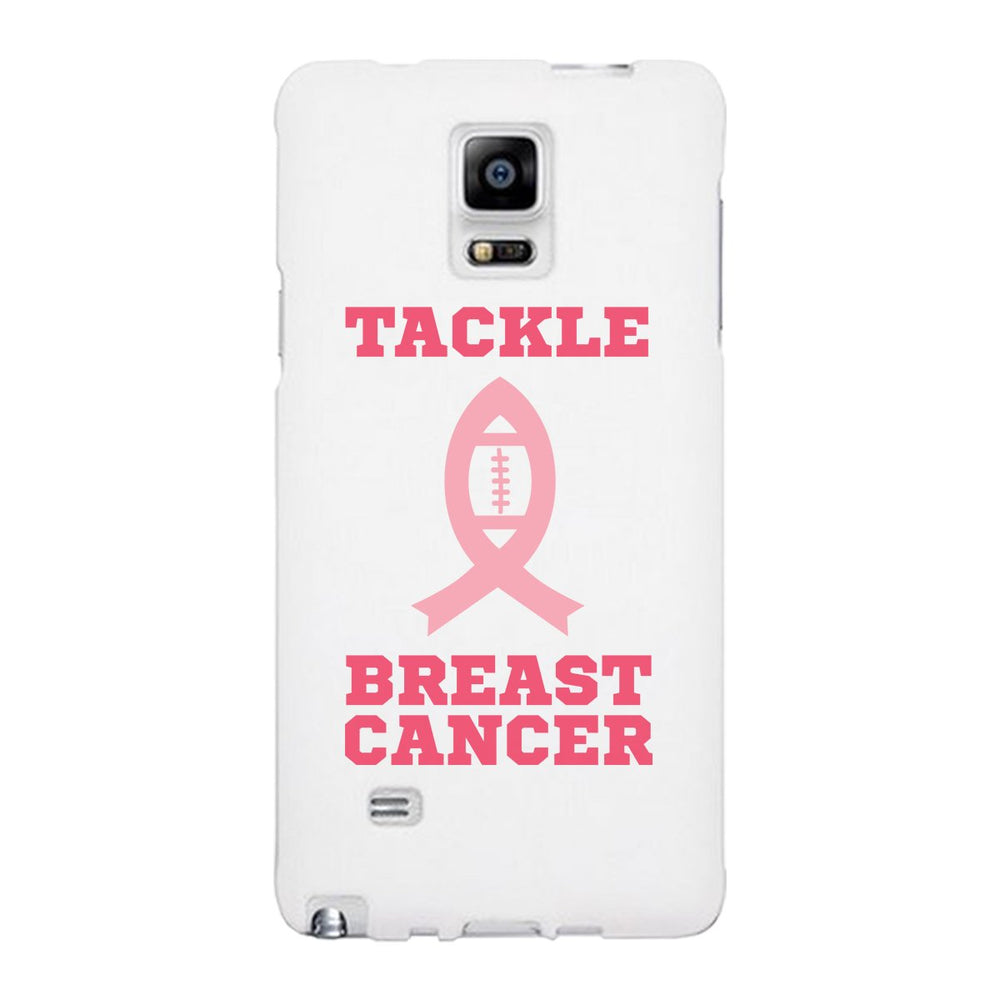 Tackle Breast Cancer Football White Phone Case