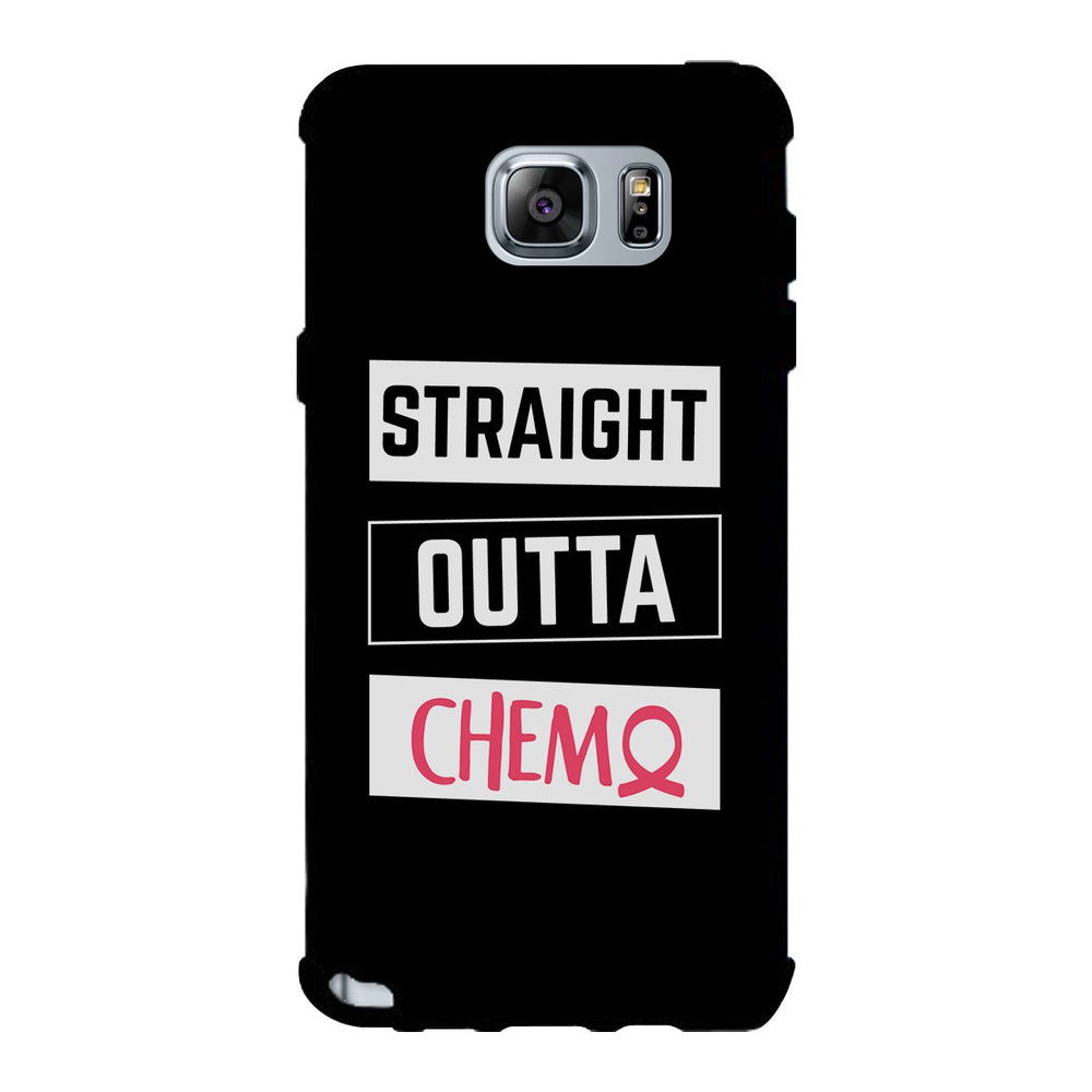 Straight Outta Chemo Breast Cancer Black Phone Case