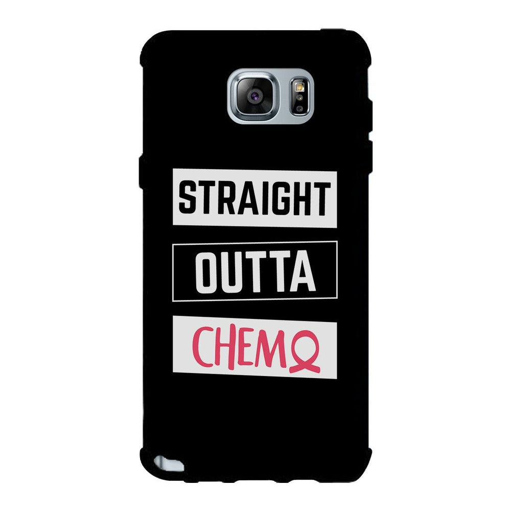 Straight Outta Chemo Breast Cancer Black Phone Case