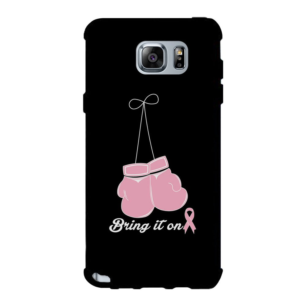 Bring It On Breast Cancer Awareness Boxing Black Phone Case