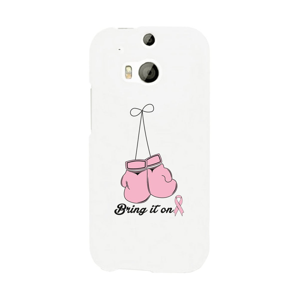 Bring It On Breast Cancer Awareness Boxing White Phone Case
